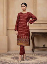 2 Pcs Unstitched Ladies Suit 217